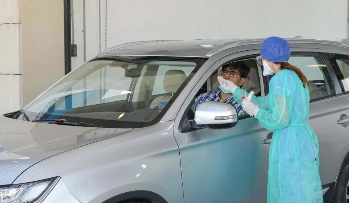 Close COVID-19 Testing Service From Vehicles